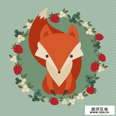 AI教程！手把手教你绘制复古风格的可爱卡通小狐狸