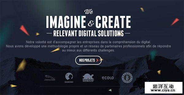 Mountain View in Collection of 50 Modern Websites in Dark Style