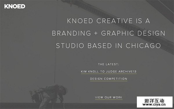 Knoed Creative in Collection of 50 Modern Websites in Dark Style