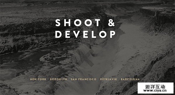 Shoot & Develop in Collection of 50 Modern Websites in Dark Style