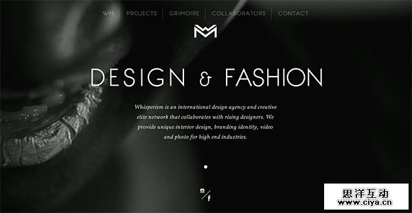 Whisperism in Collection of 50 Modern Websites in Dark Style