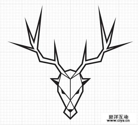 PS教程！教你创建超酷的权利的游戏家族线条抽象徽章