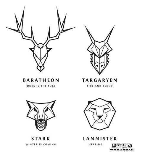 PS教程！教你创建超酷的权利的游戏家族线条抽象徽章