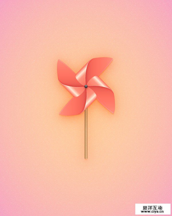 PS教程！手把手教你用AI创建精致玲珑的多彩风车