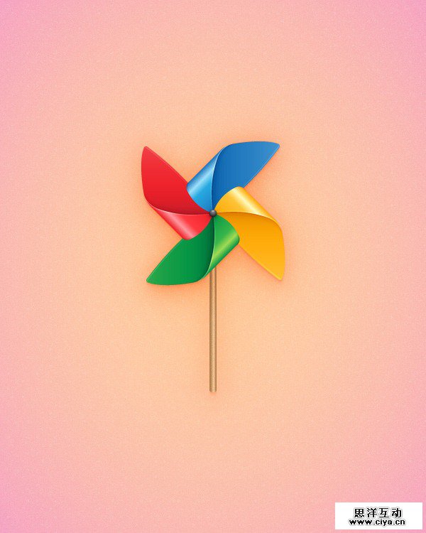PS教程！手把手教你用AI创建精致玲珑的多彩风车