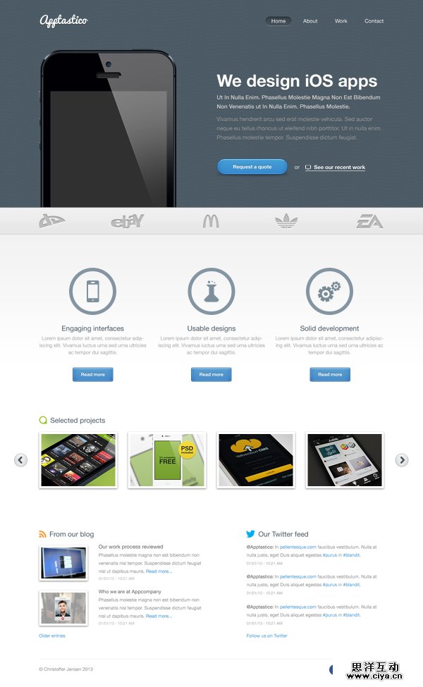 20款免费的高质量网站模板