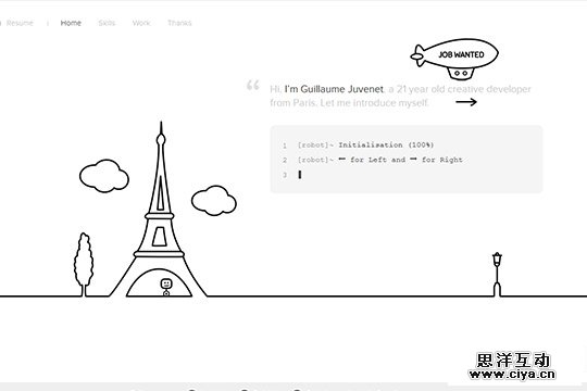 Creative Single Page Website Design