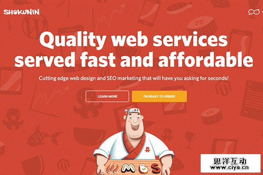 Creative Single Page Website Design