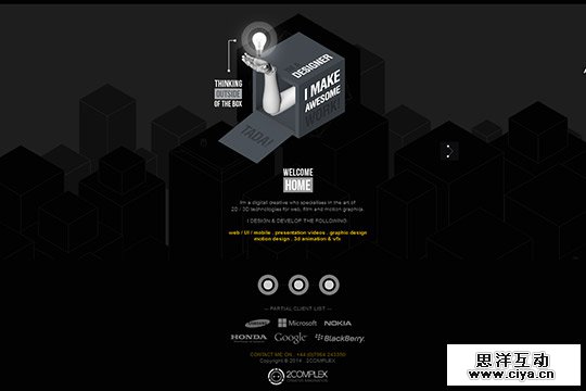 Creative Single Page Website Design