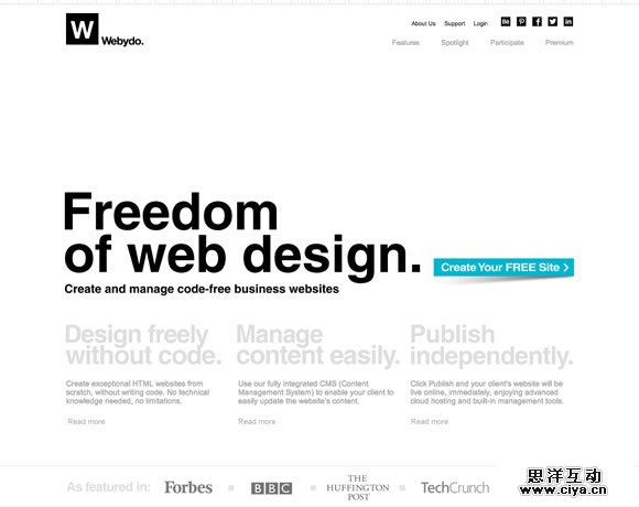 13 Inspiring Examples of Whitespace in Web Design