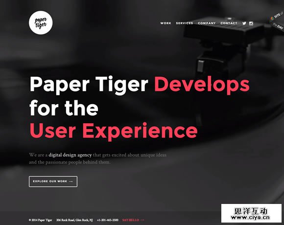 13 Beautiful Examples of White Type in Web Design