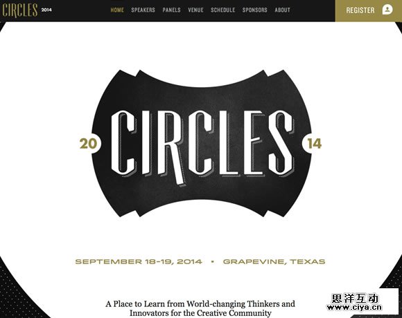 13 Beautiful Examples of White Type in Web Design