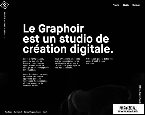 13 Beautiful Examples of White Type in Web Design