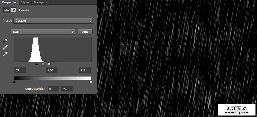 PS新手教程！简单几步给相片加上效果逼真的飘飘雨丝