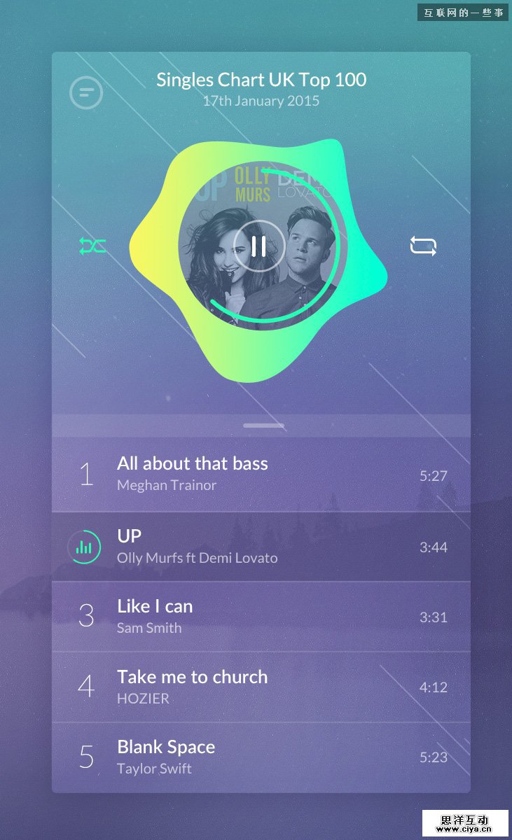 设计欣赏：21个突破流行的UI界面,互联网的一些事