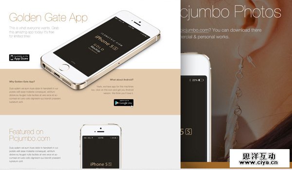 Golden Gate in 30 Fresh and Free PSD Website Templates