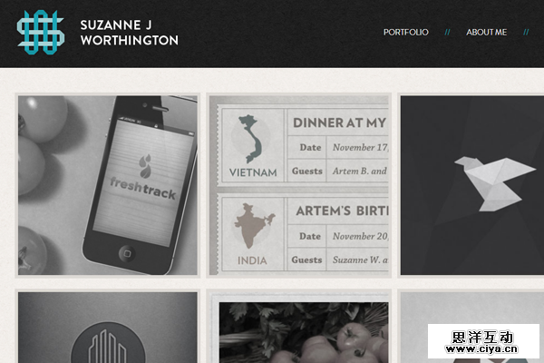 suzanne j worthington website portfolio