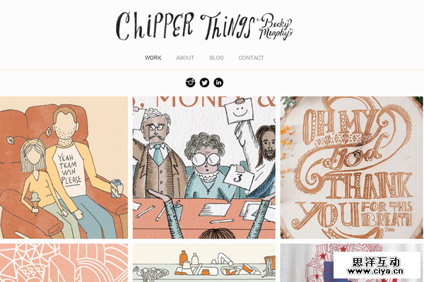 becky murphy website portfolio layout inspiration