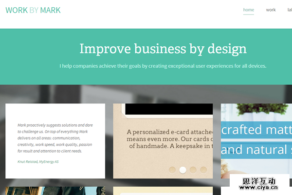 hendriks portfolio website layout webdesign