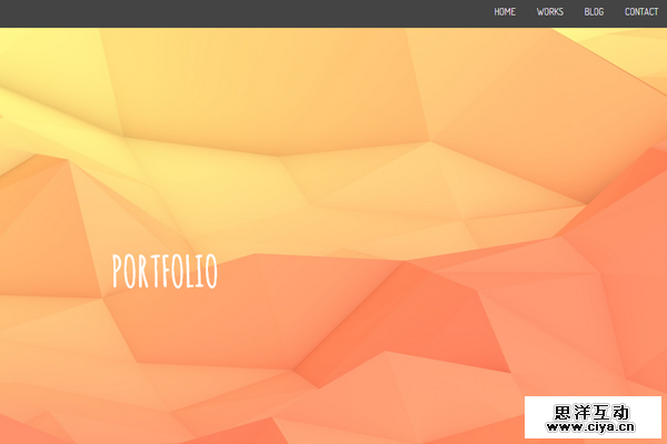 orange portfolio layout thomas pomarelle