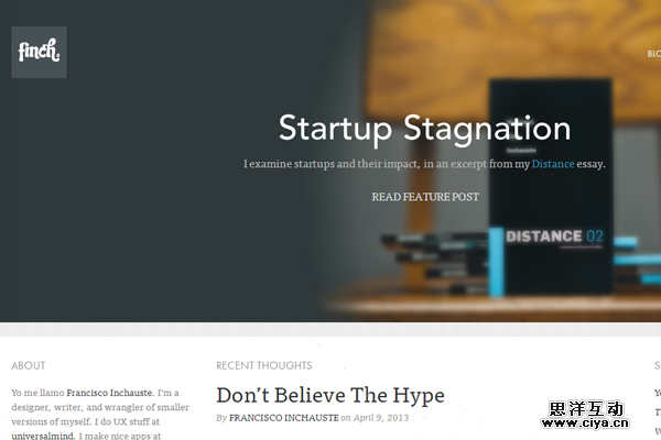 Francisco Inchauste finch writer portfolio