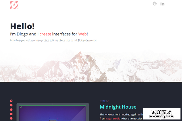 diogo bessa website creative portfolio