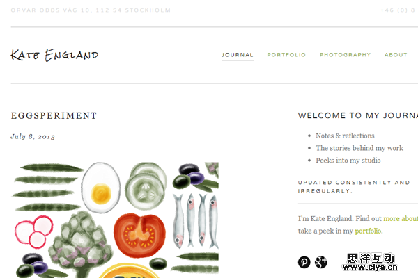 kate england portfolio website designer