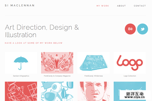 graphic designer portfolio website layout