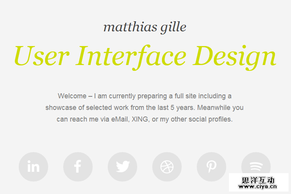 matthias gille website layout portfolio
