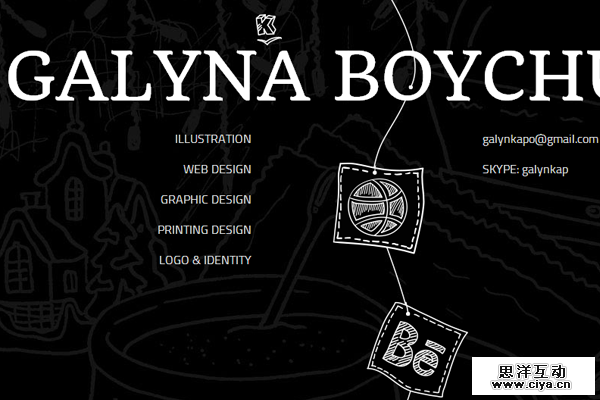 galynka boychuk website portfolio designer