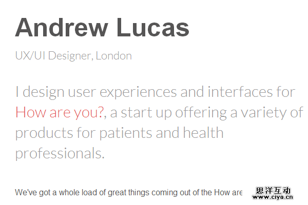 andrew lucas portfolio website andy layout