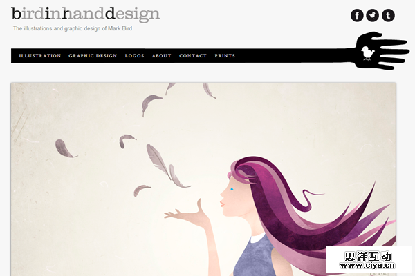 website portfolio layout mark bird illustrator