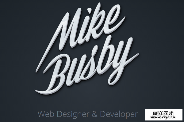 designer developer portfolio layout mike busby