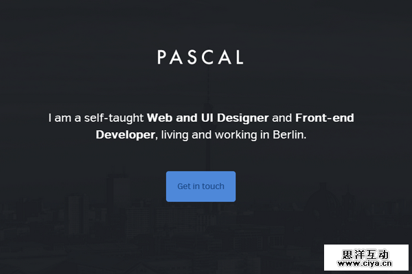 portfolio website layout pascal gartner