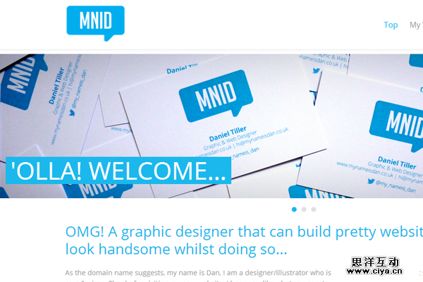 dan tiller website portfolio laoyut