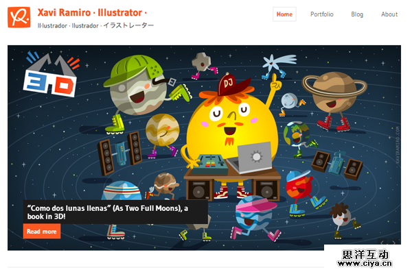 xavi ramiro portfolio website layout