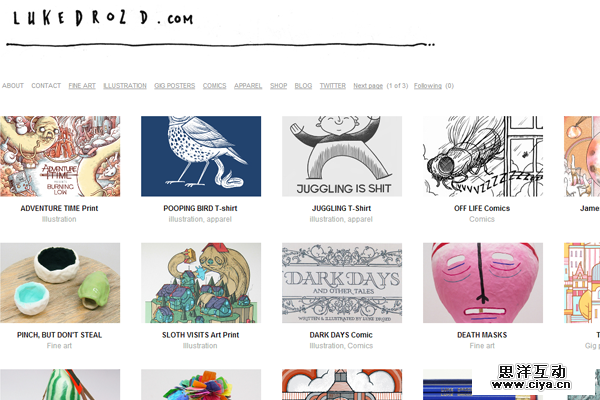 luke drozd portfolio website layout designer