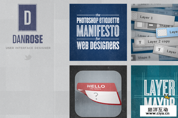 dan rose designer website portfolio