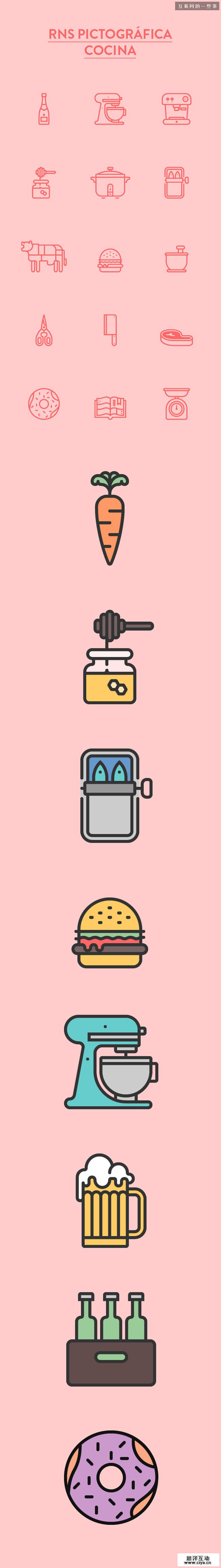 【设计经验传承】图标设计初阶要先型,互联网的一些事