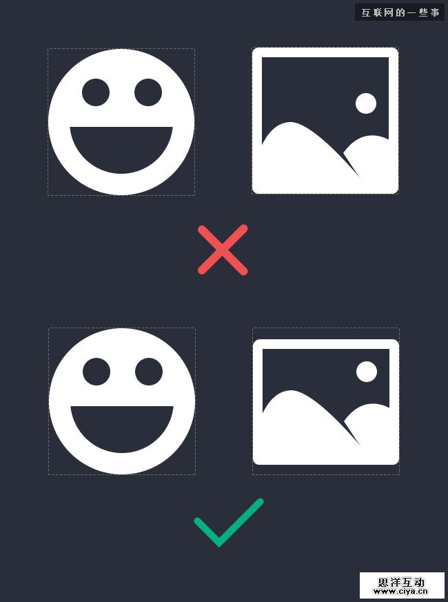 【设计经验传承】图标设计初阶要先型,互联网的一些事