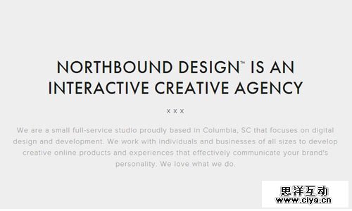 Northbound Design - 简约网站