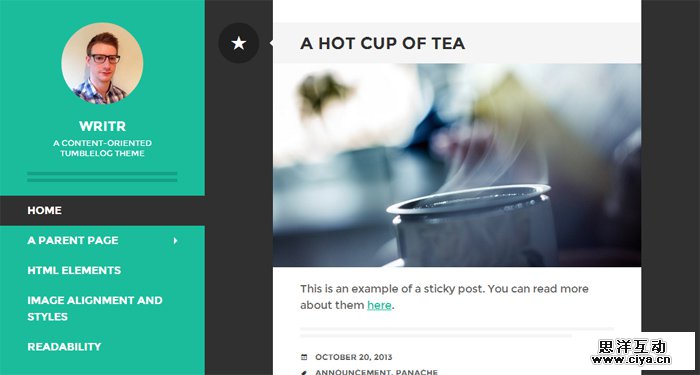 Writr WordPress Theme