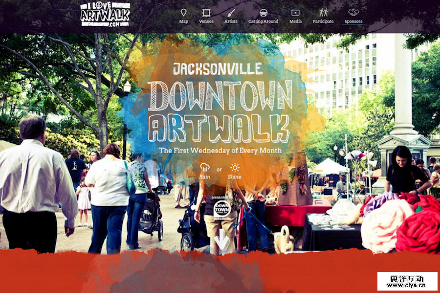 Jacksonville Art Walk mix typography match