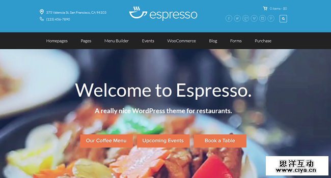 espresso-restaurant-theme