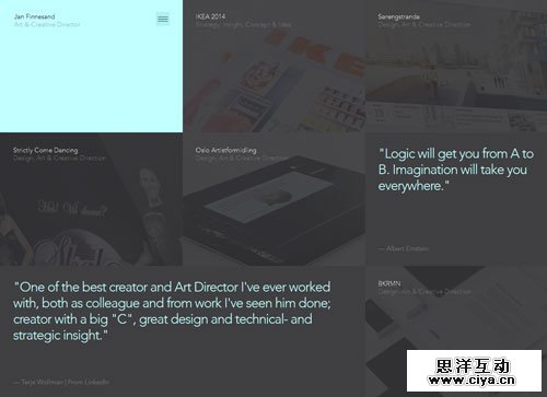 网格布局网页 Jan Finnesand