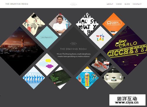 网格布局网页 The Drawing Room