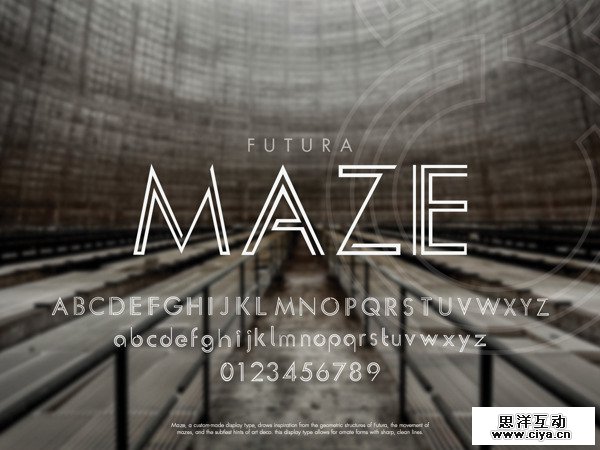 Maze: An Addition to Futura by Peter de Guzman in Showcase of Art Deco Typography