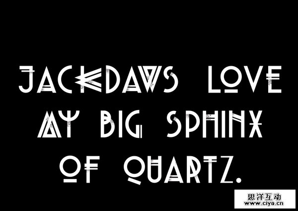 Thirties Gothic Modular Typeface by Òscar Medina in Showcase of Art Deco Typography