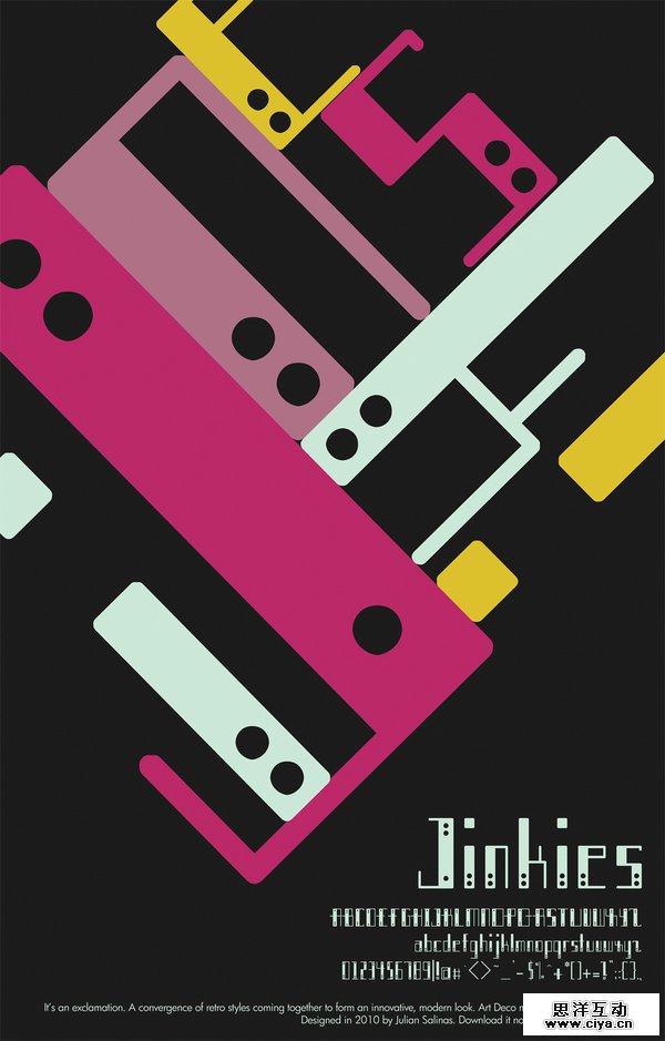 Jinkies by Julian Nicole Salinas in Showcase of Art Deco Typography