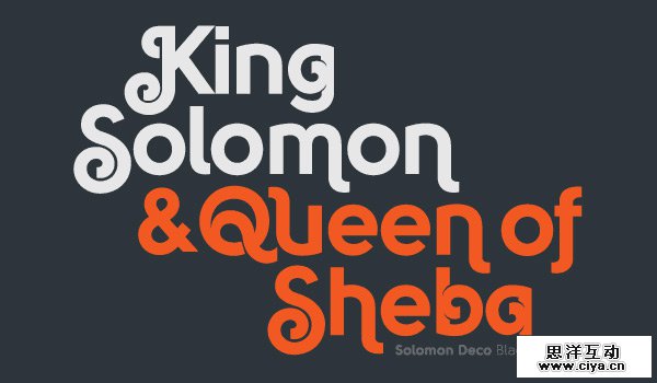 Solomon by Fontfabric in Showcase of Art Deco Typography